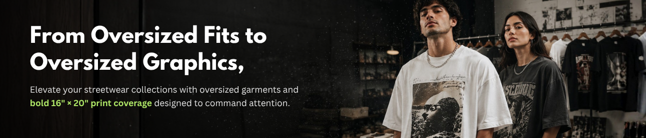 Oversized Fits Banner